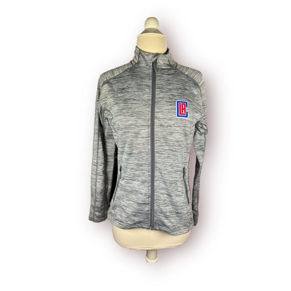 Level Wear LA Clippers Full Zip‎ Jacket Performance Grey Women’s Small